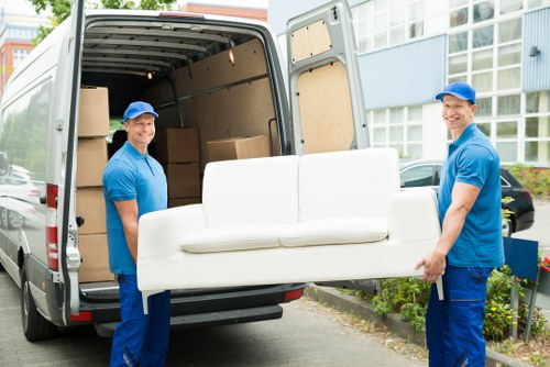 Moving truck service supporting a Chelsea residential relocation
