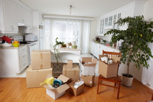 Chelsea movers handling boxes with careful packing and transport
