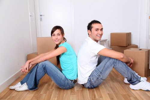 Careful loading of household items for a Chelsea apartment relocation