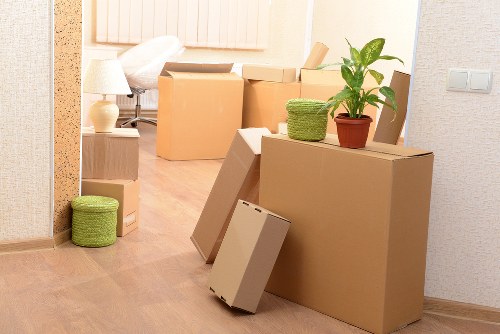 Packing and transporting office furniture during a Chelsea move