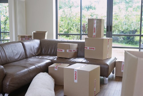 Professional movers assessing a property before relocation