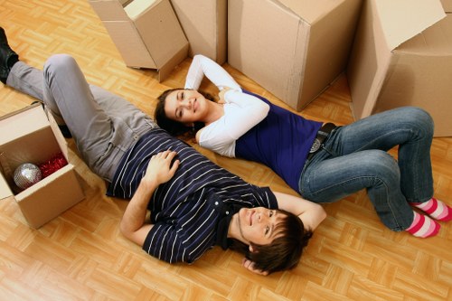Moving van prepared for a Chelsea property with access and parking considerations